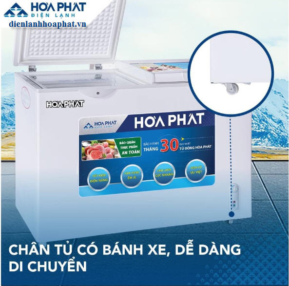 Tủ đông bán hàng 400 lít 1 chế độ đông giá rẻ