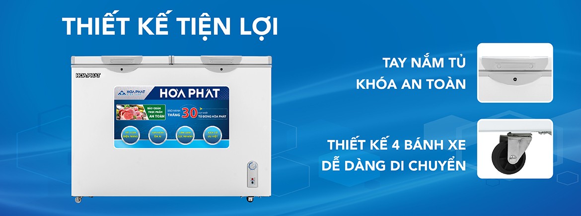 Tủ đông hòa phá 400l 2 chế độ