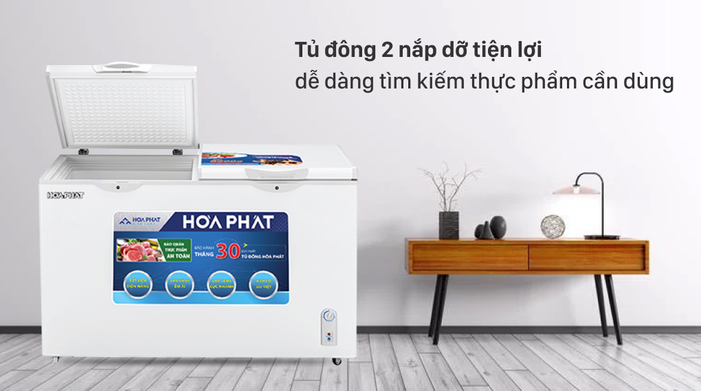 Tủ đông Hòa Phát HCF 666S1Đ2 - thiết kế