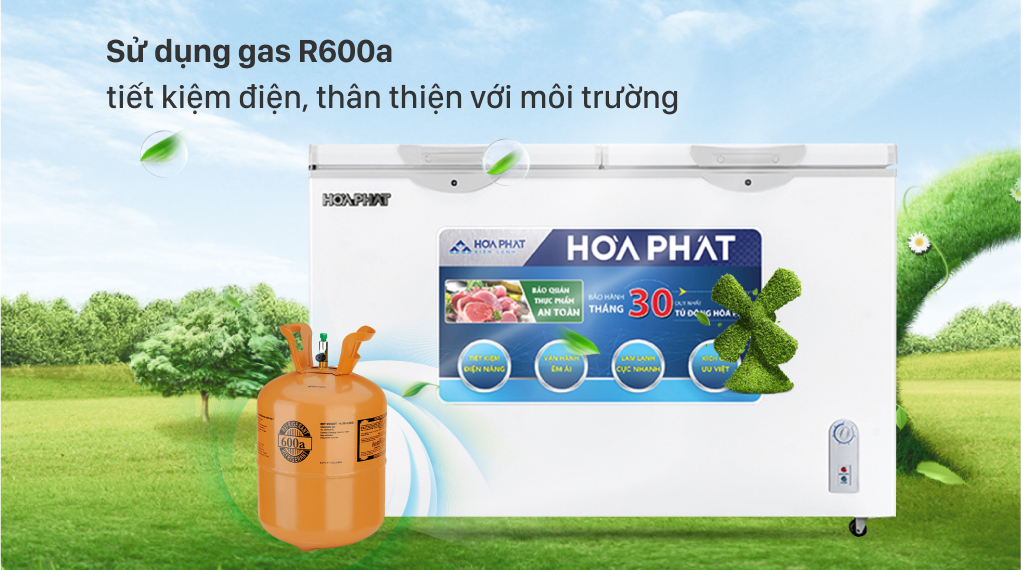 Tủ đông Hòa Phát HCF 666S1Đ2 - Gas R600a